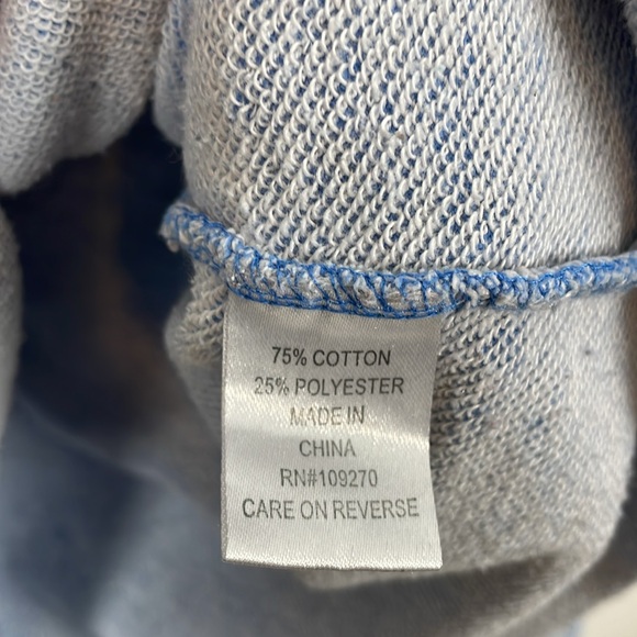 The Black Dog Drawstring Cowl Neck Long sleeve Pullover Womens S Sweatshirt Blue - Picture 8 of 9